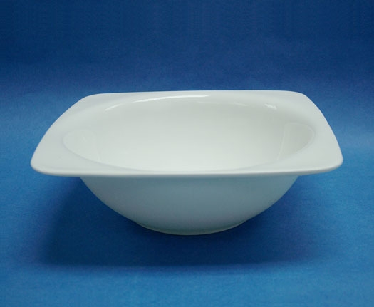 N2988 ชามสลัด,สี่เหลี่ยม,ถ้วยสลัดโบล,Square,Salad Bowl,ขนาด 24x24 cm,เซรามิค,โบน