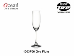 แก้วแชมเปญ,Flute Champagne,รุ่น1003F06,Diva,ความจุ 5 3/4oz.(165 ml.),กว้าง 65mm,