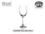 แก้วไวน์แดง,แก้วก้าน,Red Wine,รุ่น 1003R09,Diva,ขนาด 9oz 255ml,กว้าง 73 mm,สูง 1