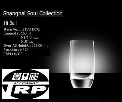 แก้วไฮบอล,แก้วน้ำ,Hi Ball,รุ่น 1LT03HB09E,Shanghai Soul,ความจุ 9 1/2oz,(265ml),G