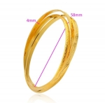 กำไลข้อมือทอง 18K Gold Filled แบบสามวงเชื่อมต่อกัน สวยน่ารักมากค่ะ