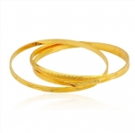 กำไลข้อมือทอง 18K Gold Filled แบบสามวงเชื่อมต่อกัน สวยน่ารักมากค่ะ