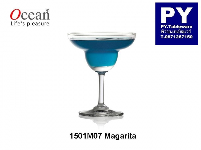 แก้วมาการิต้า,แก้วก้าน,Margarita,รุ่น 1501M07,Classic,ขนาด 7 oz 200 ml,สูง 131 m