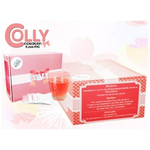 Colly pink Collagen 6,000 Mg 1 กล่อง 30 ซอง Colly pink Collagen 6,000 Mg 1 กล่อง 30 ซอง