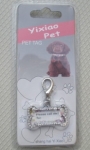 พร้อมส่ง Dog Tag รูปกระดูกประดับเพชร