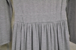 พร้อมส่ง ชุดกระโปรงยาวผ้าเด้ง คอกลม แขนยาว