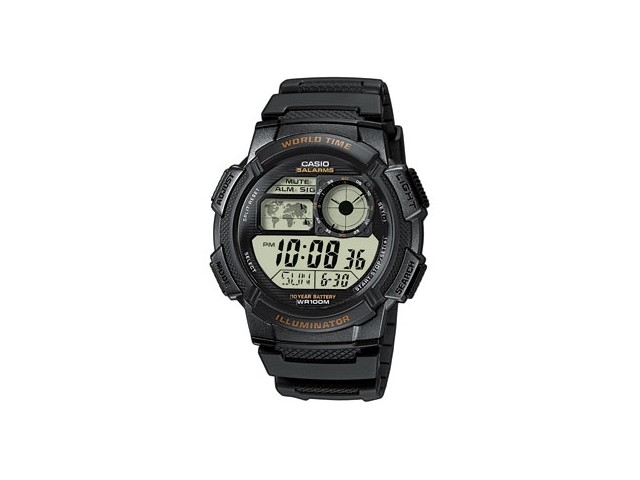 นาฬิกาผู้ชาย Casio AE-1000W-1AVDF 10ปีแบทเตอรี มีแผนที่โลก นาฬิกาผู้ชาย Casio AE-1000W-1AVDF 10ปีแบทเตอรี มีแผนที่โลก