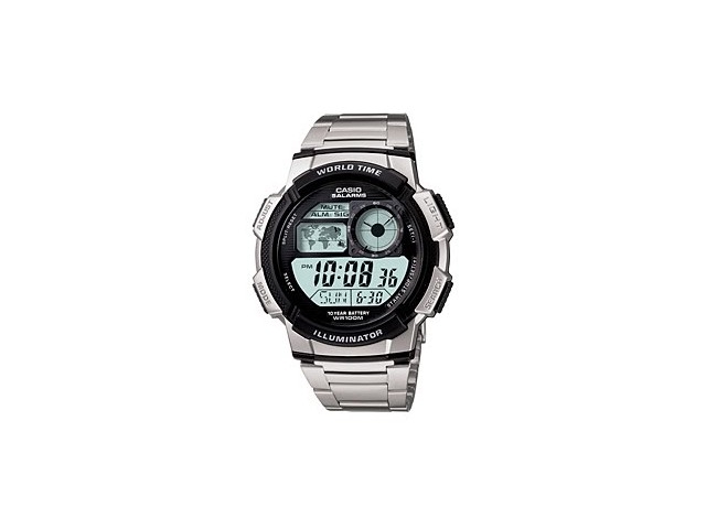 นาฬิกา Casio AE1000WD-1AVDF นาฬิกาcasio 10ปีแบทเตอรี มีแผนที่โลก