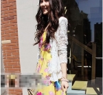 พร้อมส่ง เสื้อลูกไม้แขนยาว ระบายชีฟอง