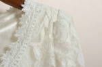 พร้อมส่ง เสื้อลูกไม้แขนยาว ระบายชีฟอง