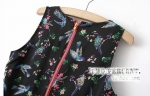 พร้อมส่ง  ชุดกระโปรงสั้น ลายนก พร้อมเข็มขัด