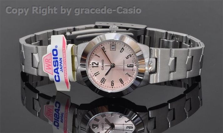 นาฬิกา Casio รุ่น LTP1241D-4ADF สีชมพู สำหรับสุภาพสตรี  นาฬิกาข้อมือ