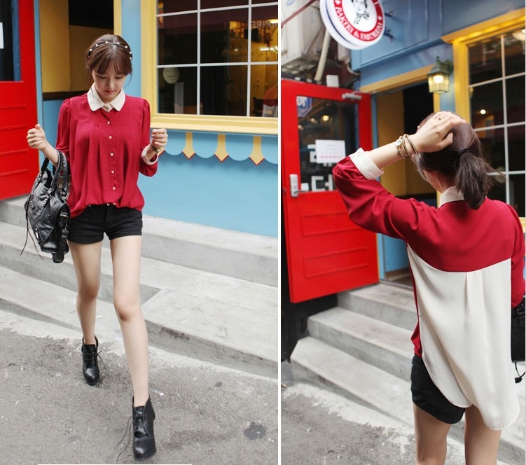 Pre-Order เสื้อเชิ้ต เสื้อทำงานสำหรับผู้หญิง เสื้อแฟชั่นเกาหลีนำเข้า
