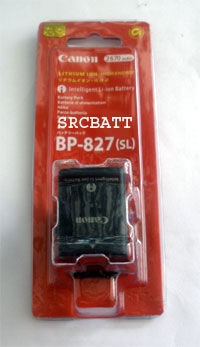 แบตเตอรี่กล้อง ยี่ห้อ Canon BP-827 ความจุ 2670 mAh