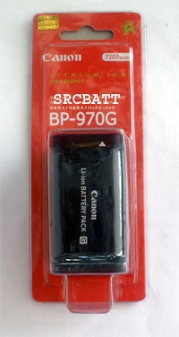 แบตเตอรี่กล้อง ยี่ห้อ Canon BP-970 ความจุ 7200 mAh