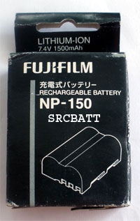 แบตเตอรี่กล้อง ยี่ห้อ Fuji NP-150 ความจุ 1500 mAh
