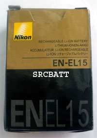 แบตเตอรี่กล้อง ยี่ห้อ Nikon EN-EL15 ความจุ 1900 mAh