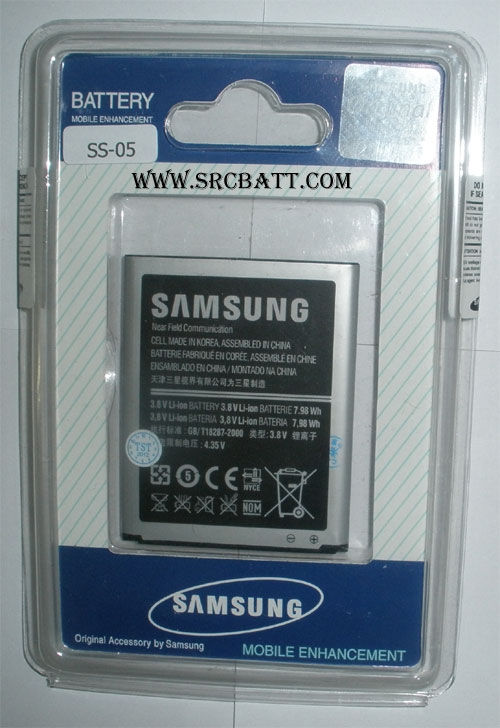 แบตเตอรี่มือถือยี่ห้อ Samsung Galaxy S3 III,i9300,i9308 ความจุ 2100mAh (SS-05)