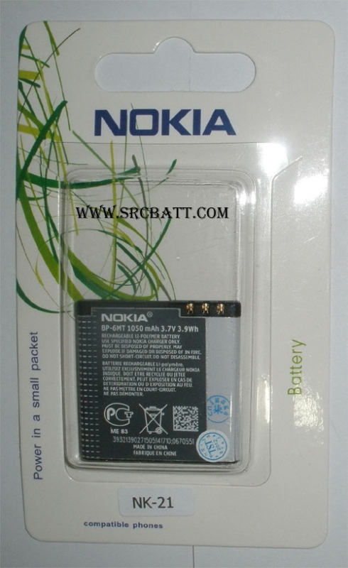 แบตเตอรี่มือถือยี่ห้อ Nokia BP-6MT ความจุ 1050mAh (NK-21)