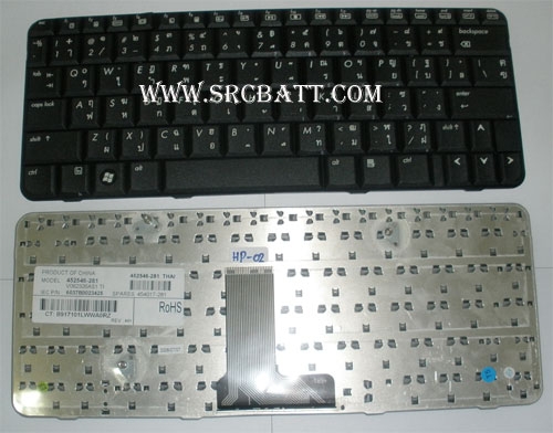 คีย์บอร์ดโน๊ตบุ๊คสำหรับ HP B1200 2210S TX1000 (HP-02) สีดำ