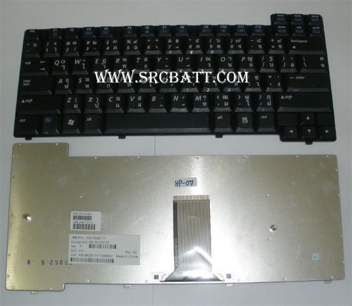คีย์บอร์ดโน๊ตบุ๊คสำหรับ HP ZT3000 X1000 NX7000 (HP-07) สีดำ