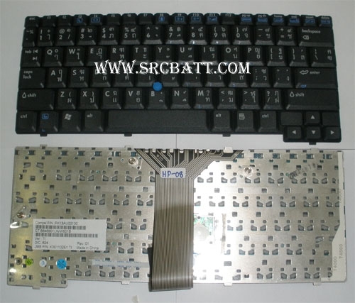 คีย์บอร์ดโน๊ตบุ๊คสำหรับ HP NC4200 NC4400 (HP-08) สีดำ