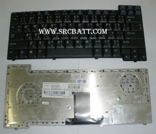 คีย์บอร์ดโน๊ตบุ๊คสำหรับ HP NX7300 NX7400 NC8220 (HP-15) สีดำ