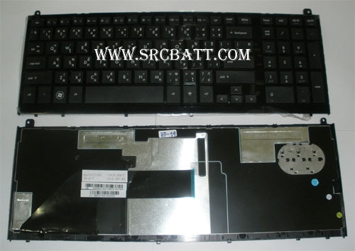 คีย์บอร์ดโน๊ตบุ๊คสำหรับ HP Probook 4510s 4515s 4520s  (HP-19) สีดำ