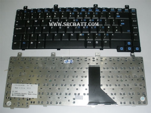 คีย์บอร์ดโน๊ตบุ๊คสำหรับ HP M2000 C300 C500 V5000 V2000 (HP-22) สีดำ แถมสติ๊กเกอร