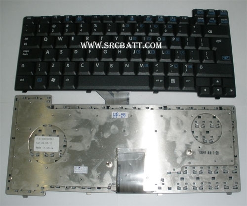คีย์บอร์ดโน๊ตบุ๊คสำหรับ HP NC8230 NC8220 NW8240 (HP-25) สีดำ แถมสติ๊กเกอร์