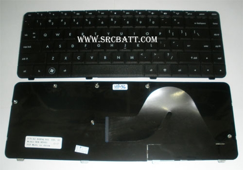 คีย์บอร์ดโน๊ตบุ๊คสำหรับ HP Presario CQ42 Pavillion G42 (HP-36) สีดำ แถมสติ๊กเกอร