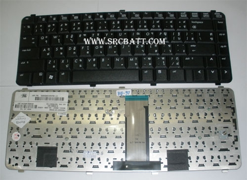 คีย์บอร์ดโน๊ตบุ๊คสำหรับ HP Presario CQ610 (HP-37) สีดำ