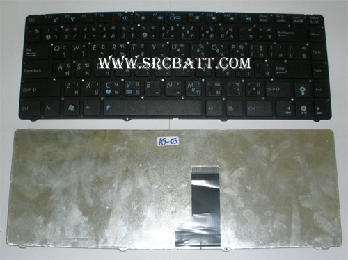คีย์บอร์ดโน๊ตบุ๊คสำหรับ Asus UL30 K42 A43 N43 (AS-05) สีดำ