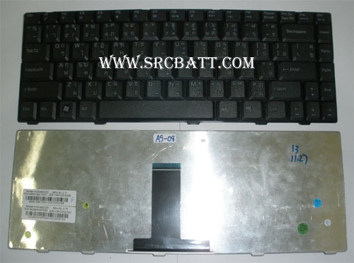 คีย์บอร์ดโน๊ตบุ๊คสำหรับ Asus F80 F83 (AS-08) สีดำ