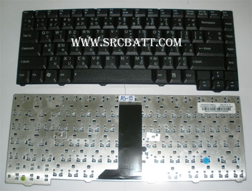คีย์บอร์ดโน๊ตบุ๊คสำหรับ Asus F3 F2 X53 (AS-11) สีดำ