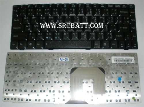 คีย์บอร์ดโน๊ตบุ๊คสำหรับ Asus F9 F6 F9J (AS-13) สีดำ