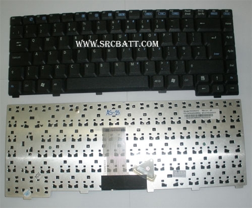 คีย์บอร์ดโน๊ตบุ๊คสำหรับ Asus A3000 A6000 A6J (AS-15) สีดำ แถมสติ๊กเกอร์