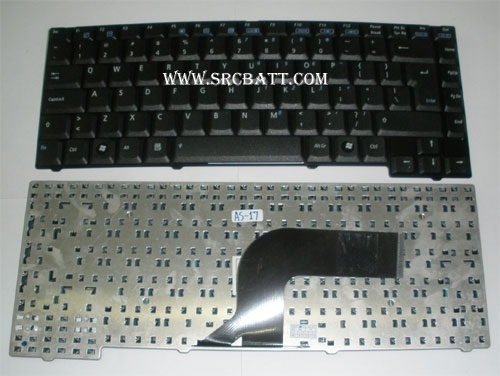 คีย์บอร์ดโน๊ตบุ๊คสำหรับ Asus A3V A3E A3H (AS-17) สีดำ แถมสติ๊กเกอร์