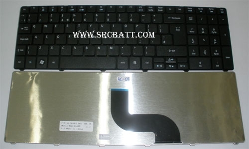 คีย์บอร์ดโน๊ตบุ๊คสำหรับ Acer Aspire 5810T 5738T 5741G (AC-05) สีดำ แถมสติ๊กเกอร์