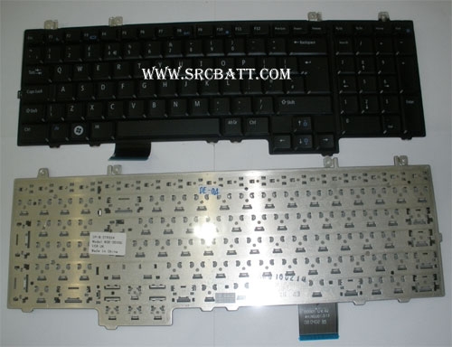 คีย์บอร์ดโน๊ตบุ๊คสำหรับ Dell Studio 1735 1736 1737 (DE-04) สีดำ แถมสติ๊กเกอร์