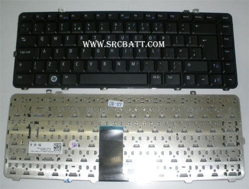 คีย์บอร์ดโน๊ตบุ๊คสำหรับ Dell Studio 1535 1555 1537 1536 (DE-07) สีดำ แถมสติ๊กเกอ