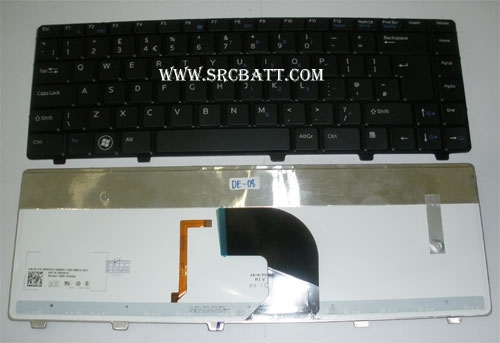 คีย์บอร์ดโน๊ตบุ๊คสำหรับ Dell Vostro 3300 (DE-08) สีดำ แถมสติ๊กเกอร์