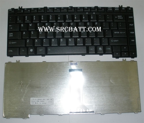 คีย์บอร์ดโน๊ตบุ๊คสำหรับ Toshiba Satellite M500 M300 A200 A300 L300 (TO-01) สีดำ 