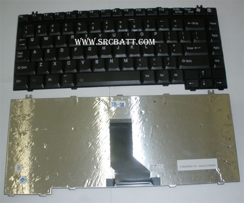 คีย์บอร์ดโน๊ตบุ๊คสำหรับ Toshiba A10/A15/A50/A65/M30/M40/M50 (TO-04) สีดำ แถมสติ๊