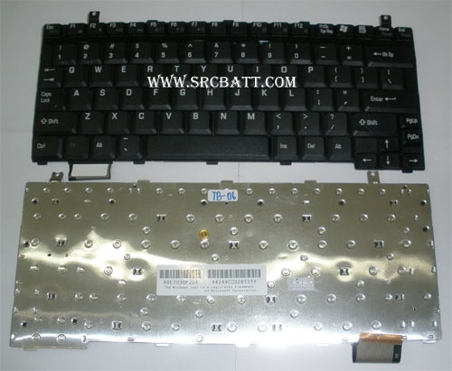คีย์บอร์ดโน๊ตบุ๊คสำหรับ Toshiba Satellite Pro U200 S200 (TO-06) สีดำ แถมสติ๊กเกอ