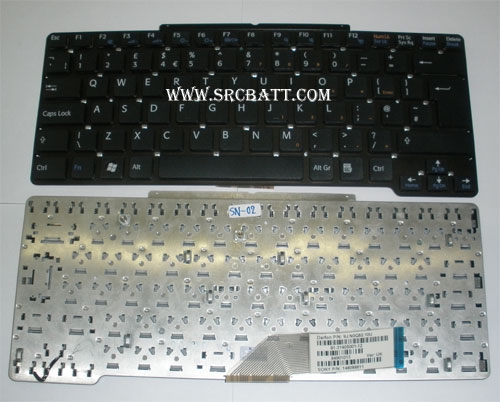 คีย์บอร์ดโน๊ตบุ๊คสำหรับ Sony SR Series (SN-02) สีดำ แถมสติ๊กเกอร์