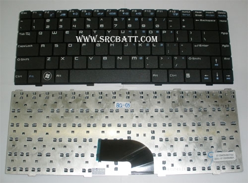 คีย์บอร์ดโน๊ตบุ๊คสำหรับ BenQ Joybook S46 (BQ-03) สีดำ แถมสติ๊กเกอร์
