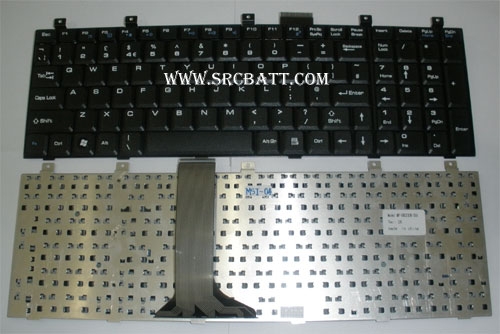 คีย์บอร์ดโน๊ตบุ๊คสำหรับ MSI VX600 CR600 EX600 MS1830 (MSI-04) สีดำ แถมสติ๊กเกอร์
