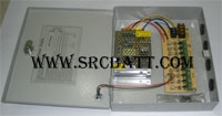 CCTV Power Supply 12V/5A (9 Line)