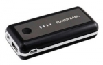 แบตเตอรี่สำรอง (ความจุ 5000 mAh) สำหรับ (สีขาว/สีดำ) + สายชาร์จ iPhone 5/iPad Mi